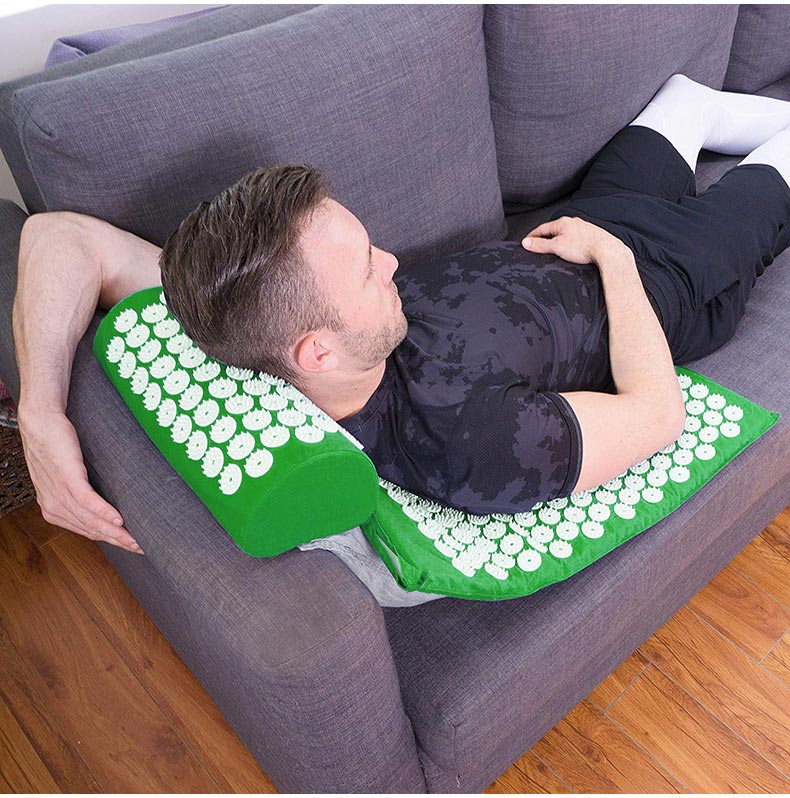 ACUPRESSURE MAT AND PILLOW SET 68*42*2CM FREE STORANGE BAG