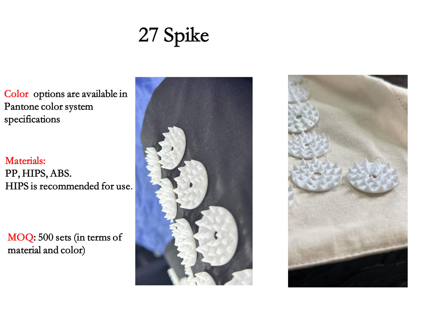 Four types of spikes