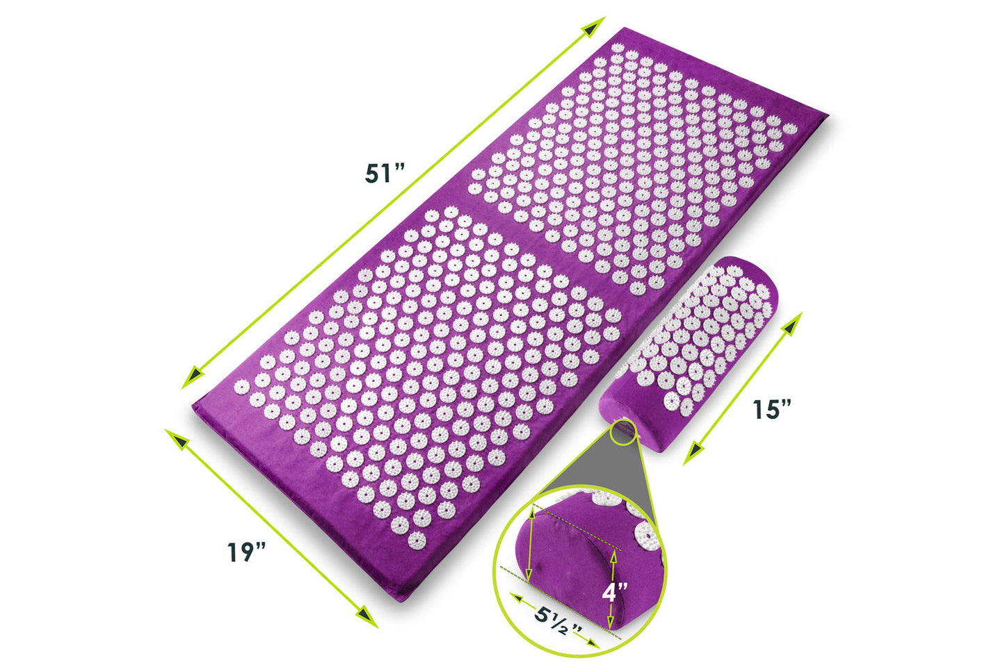 FULL BODY ACUPRESSURE MAT AND PILLOW SET