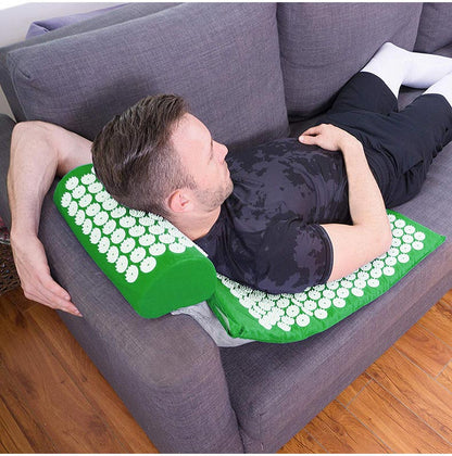 ACUPRESSURE MAT AND PILLOW SET 68*42*2CM  FREE STORANGE BAG