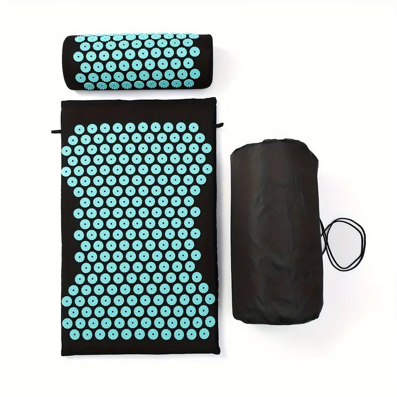 ACUPRESSURE MAT AND PILLOW SET 68*42*2CM  FREE STORANGE BAG
